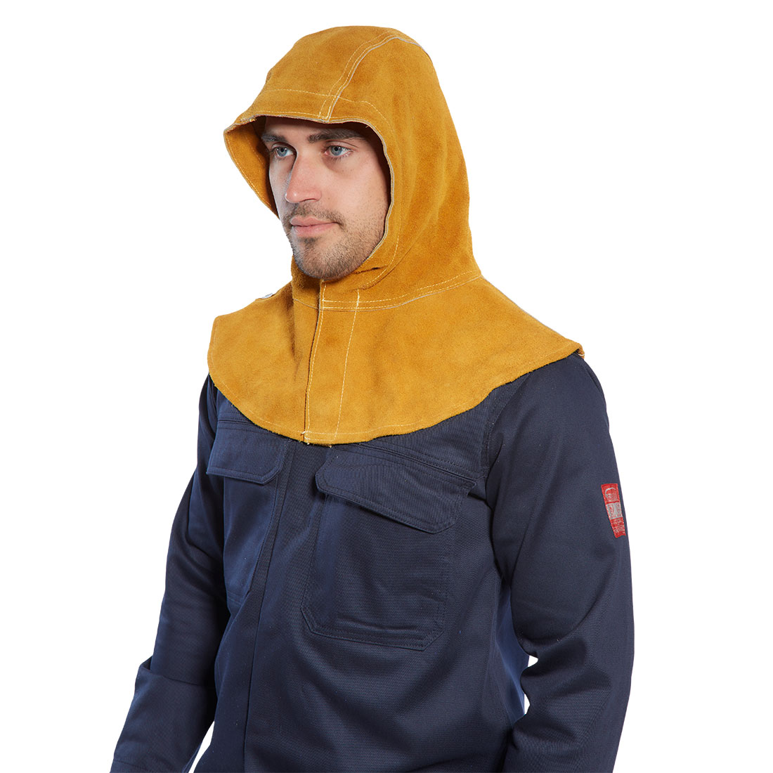 Cagoule en cuir Bronze image