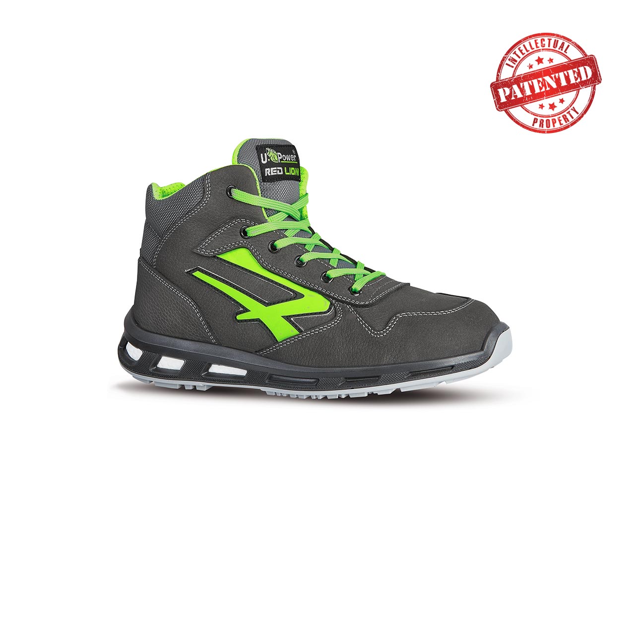 Chaussures de sécurité hautes HUMMER ESD S3 CI SRC - Gris/Vert image