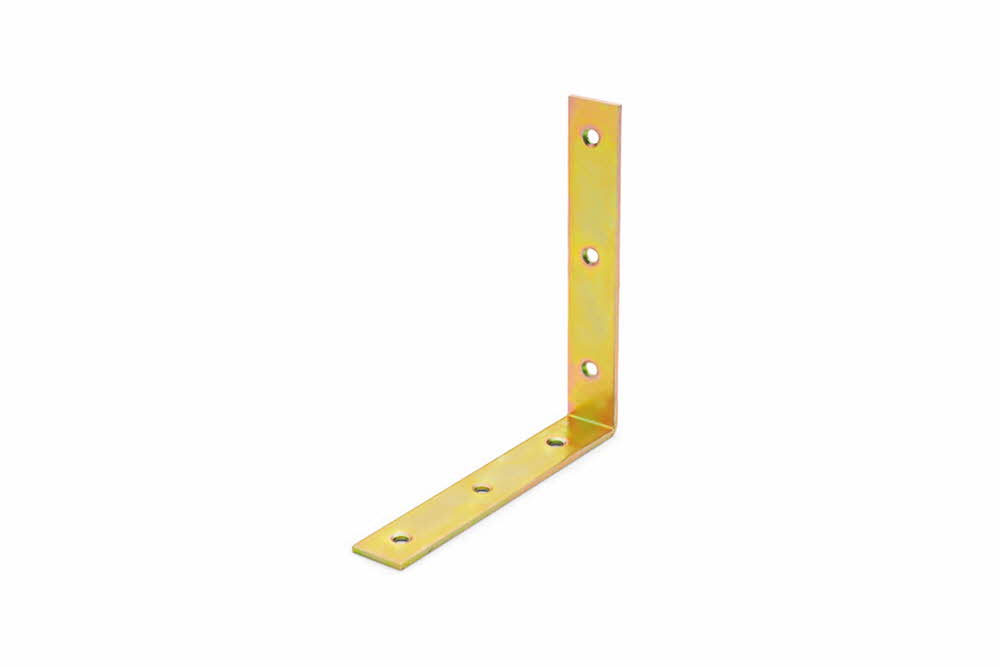 Équerres pour connecteurs bois - pour chaises - trous biseautés sur les 2 faces - Bichromatée image