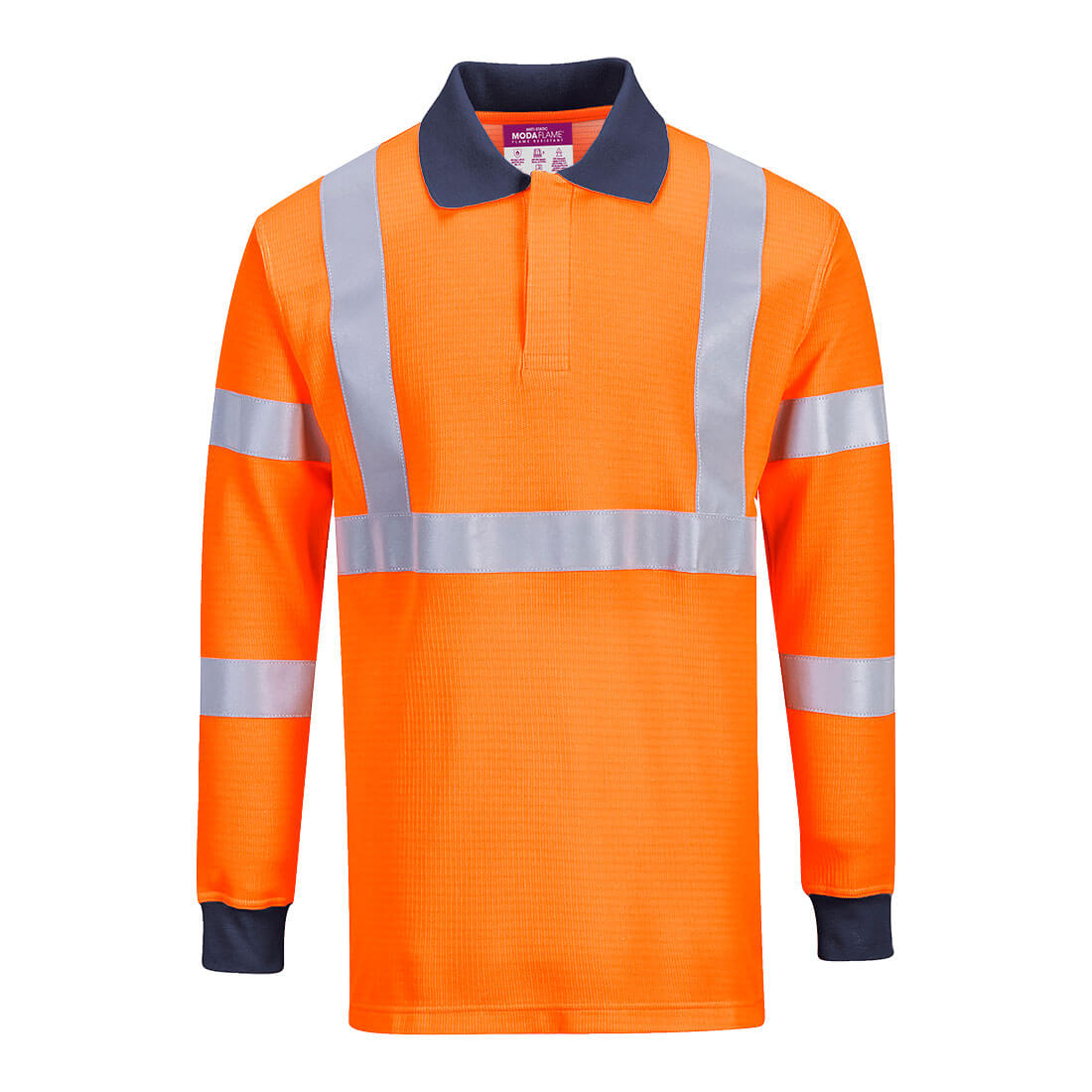 Polo résistant à la flamme avec norme RIS Orange image