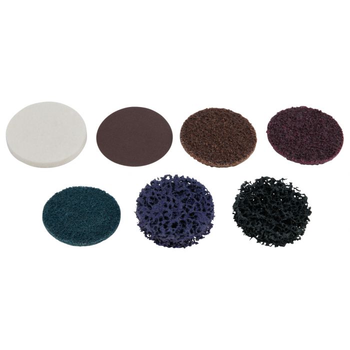 Lot de 10 disques de ponçage - 50,0 mm - paille de fer image