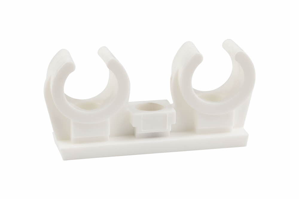 Clip nylon double avec insert en laiton M6 image