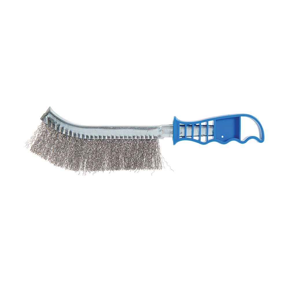 Brosse à Poils D'acier Silverline 4 Rangs - 280 Mm, Poignée Plastique, Usage Intensif - 7
