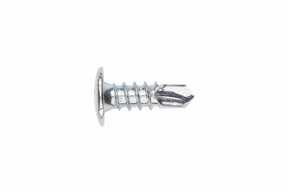 Vis autoperceuse filetées à tôle et PVC - Tête type rivet - Empreinte PH - Zinguée image