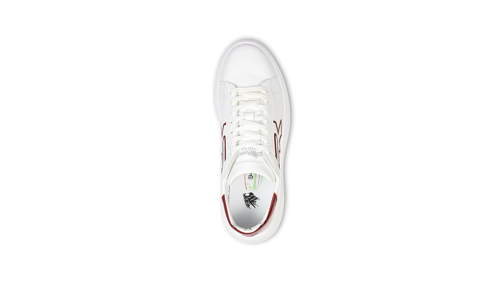 Baskets de travail non coqués basses LILAS OB SR - Blanc/Rouge/Beige image