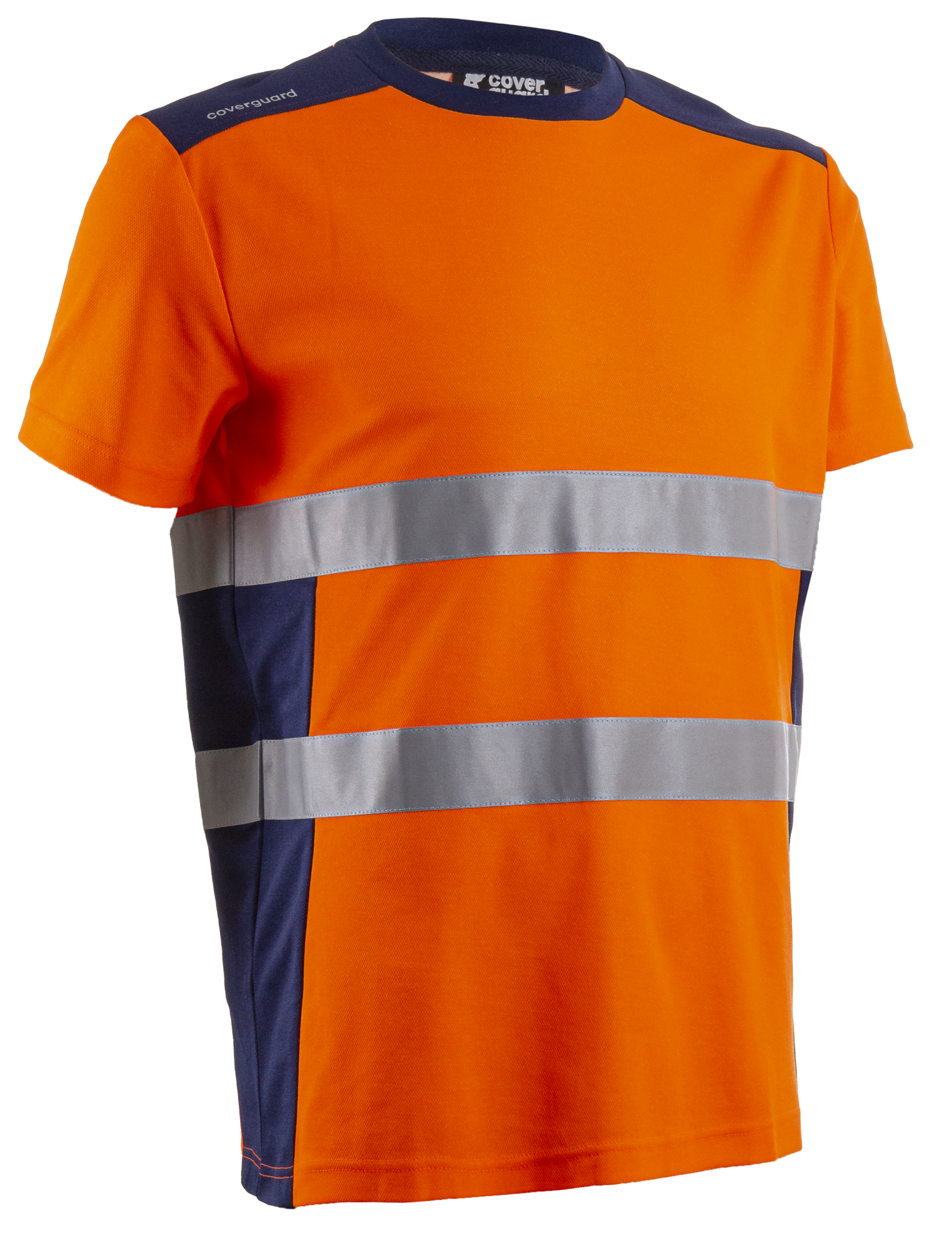 T-shirt de travail manches courtes haute visibilité NEKKI - Orange Fluo image