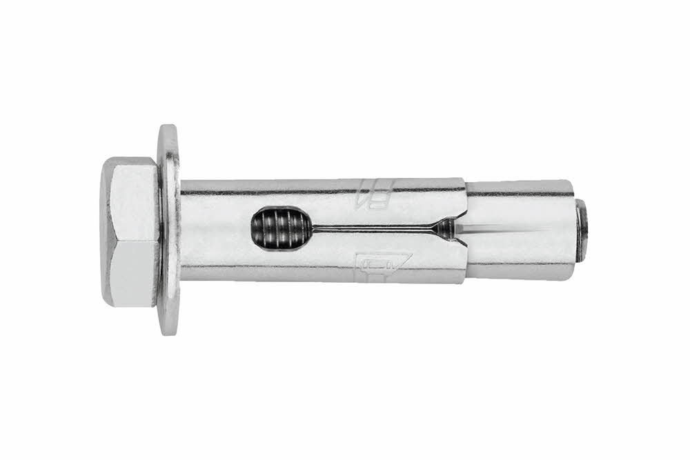 Cheville anti-rotation pour charges moyennes - Vis tête hexagonale 8.8 pour épaisseurs réduites - Zingué image