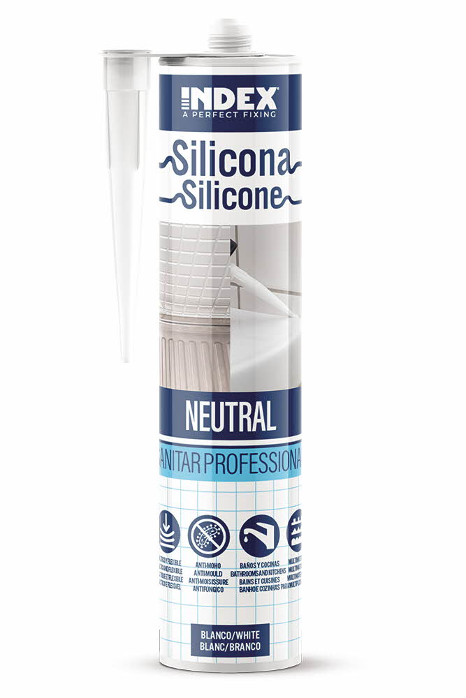 Boite de 12 - Silicone neutre SANITAR professionnel aux propriétés fongicides image