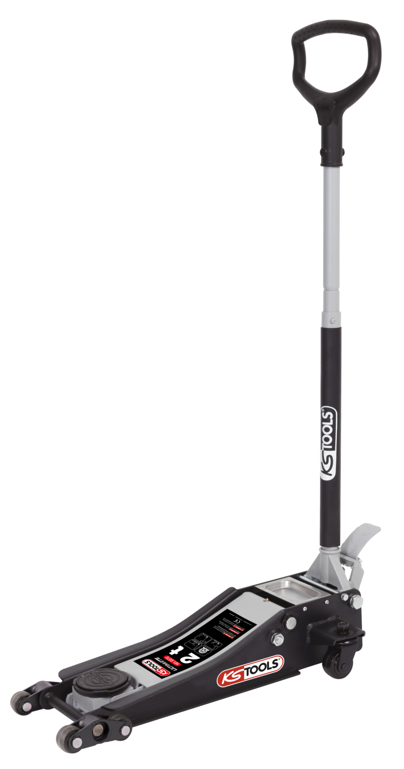 Cric hydraulique extra-bas acier ULTIMATE 2 t avec double-roues avant image