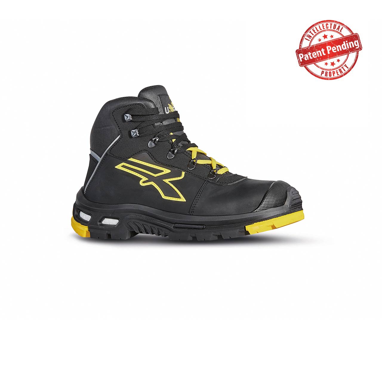 Chaussures de sécurité hautes COSMO S3 HRO CI HI SRC - Noir/Jaune image