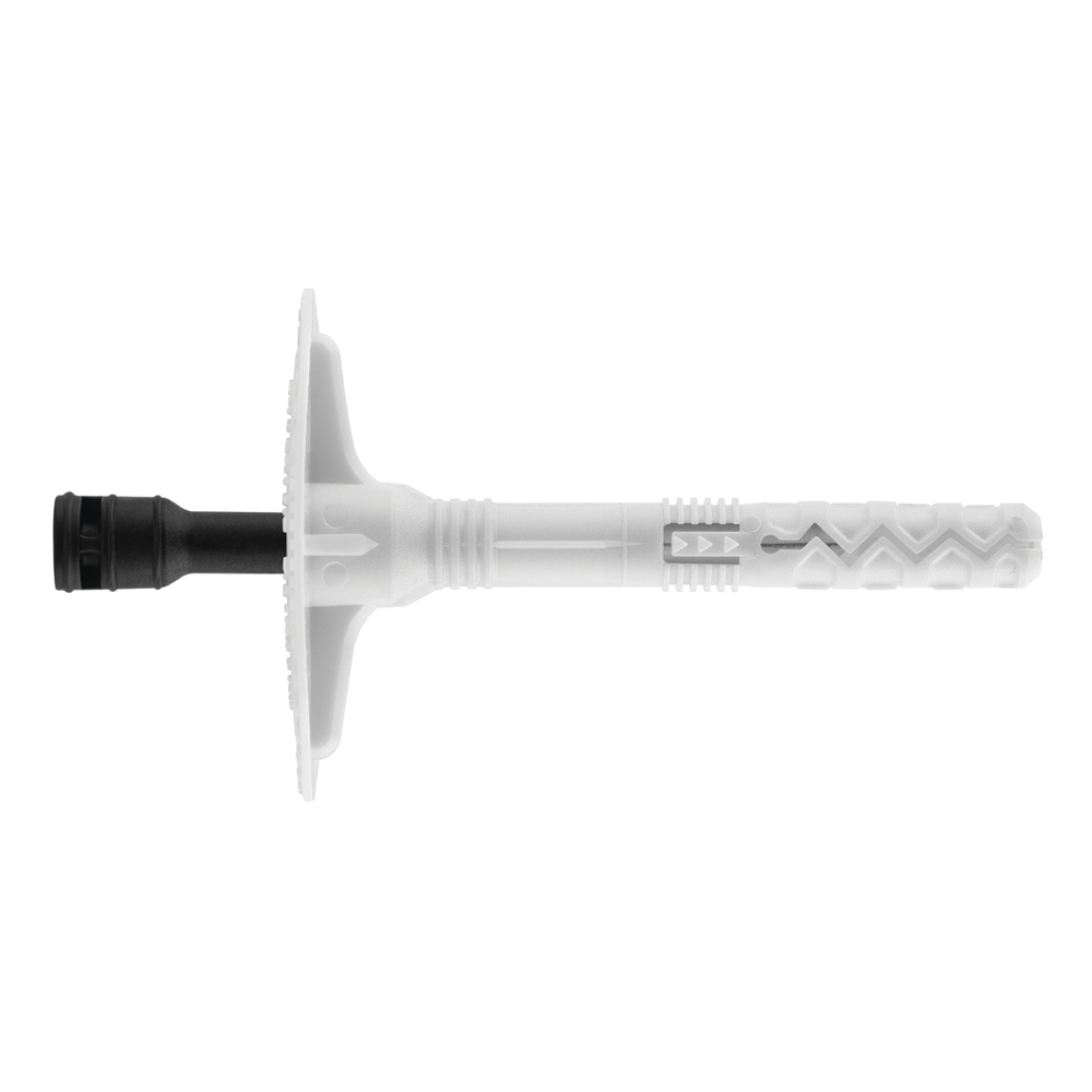 Cheville avec clou métallique avec capuchon polyamide image