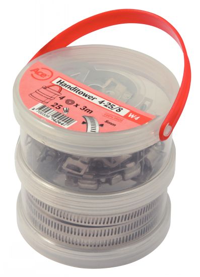 Boîte de rouleaux de 3 mètres - Bande perforée + tête - Acier inoxydable A2 image