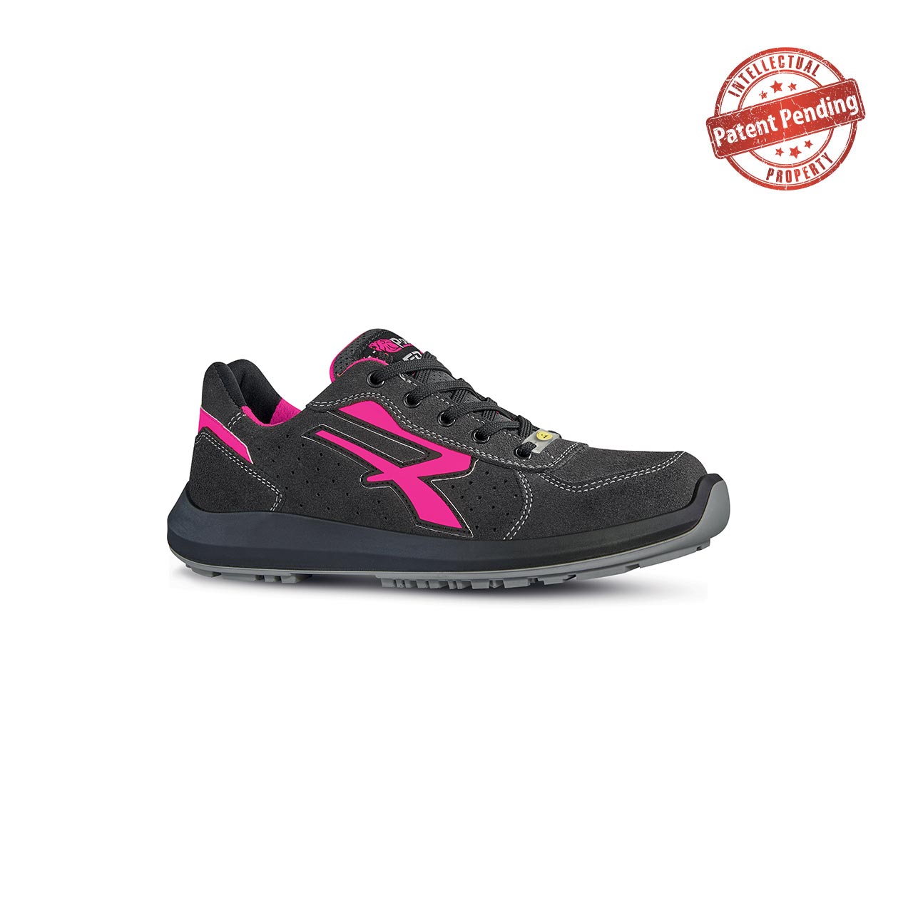 Chaussures de sécurité basses ELECTRA ESD S1P SRC - Gris/Fuchsia image