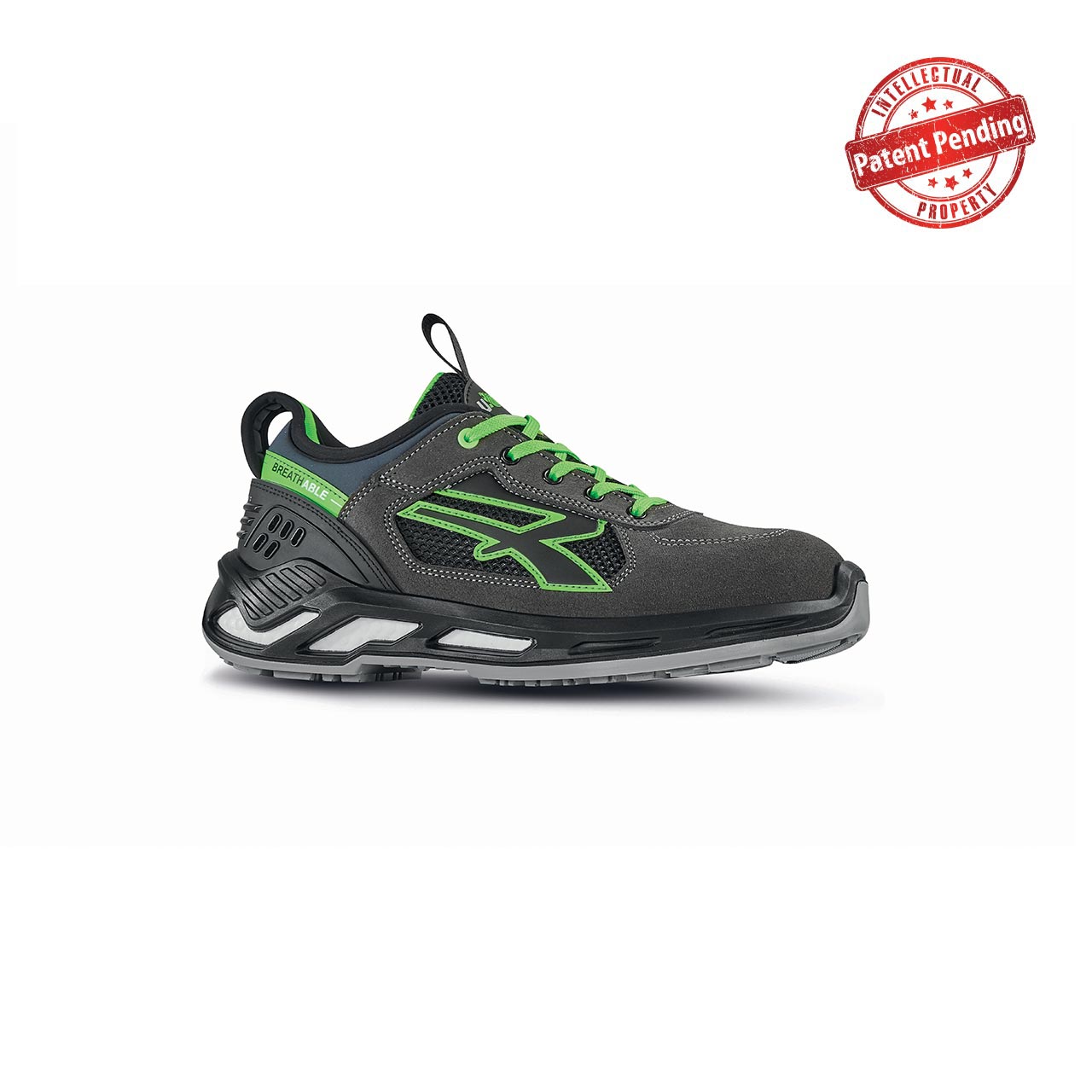Chaussures de sécurité basses NEGAN ESD S1P SRC - Gris/Vert image