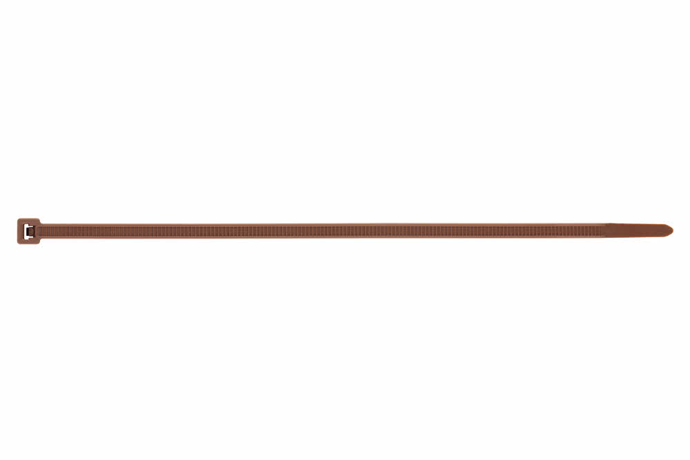 Boite de 100 - Collier de serrage - Couleurs Marron - Nylon image