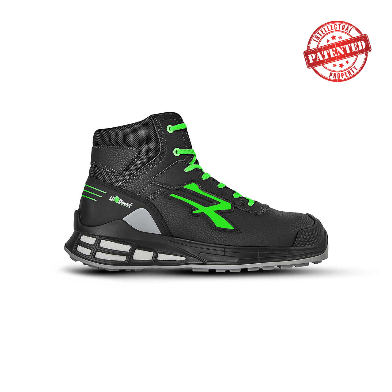 Chaussures de sécurité hautes KENT S3 SRC CI ESD - Noir/Vert image