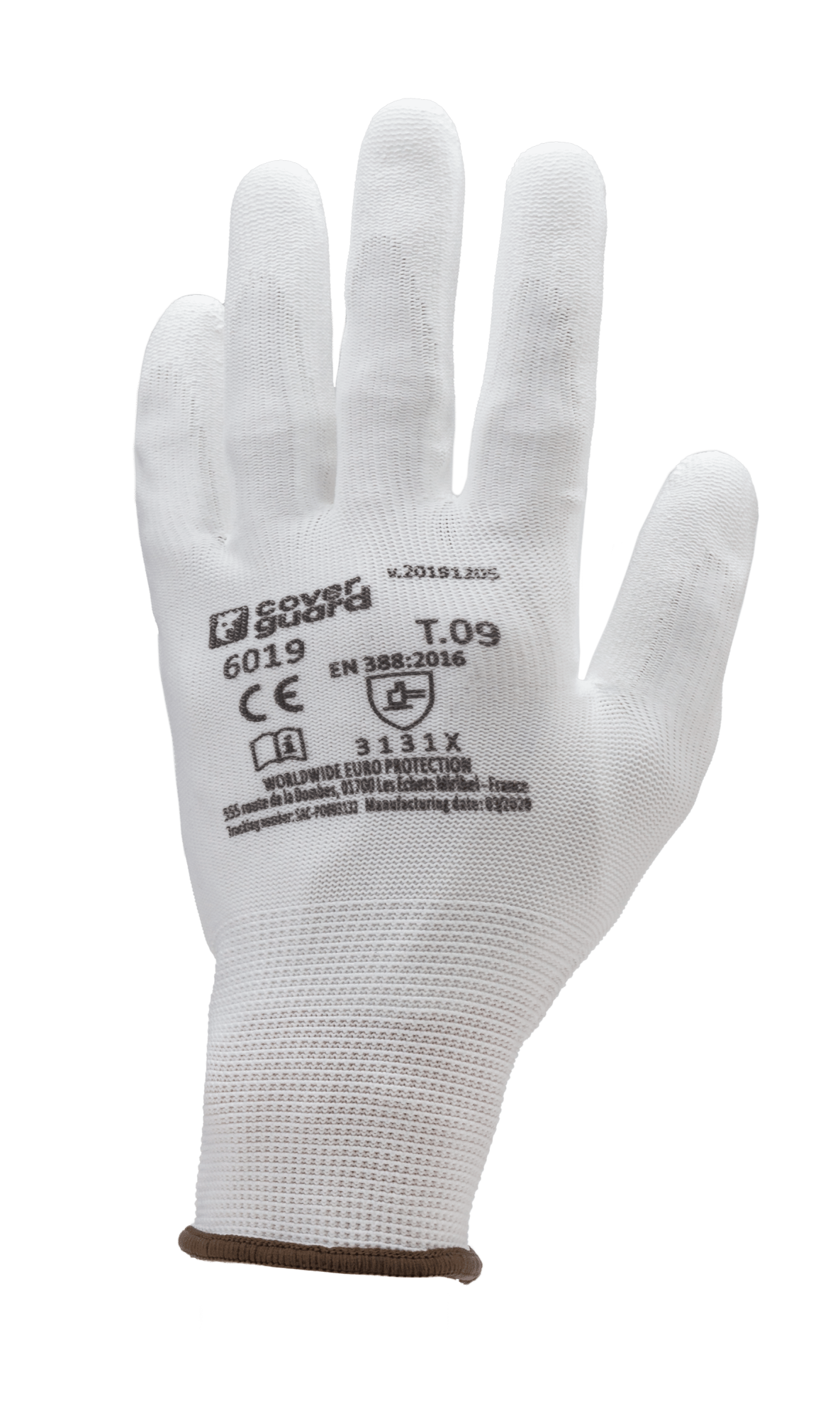 Lot de 10 paires de gants Manutention EUROLITE 6020 - Tricot blanc sans couture à base de polyester - jauge 13 image