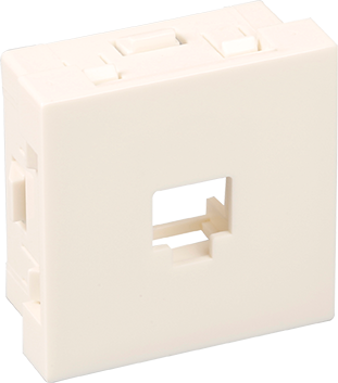 Support RJ45 Keystone*TM  blanche 45x45 image