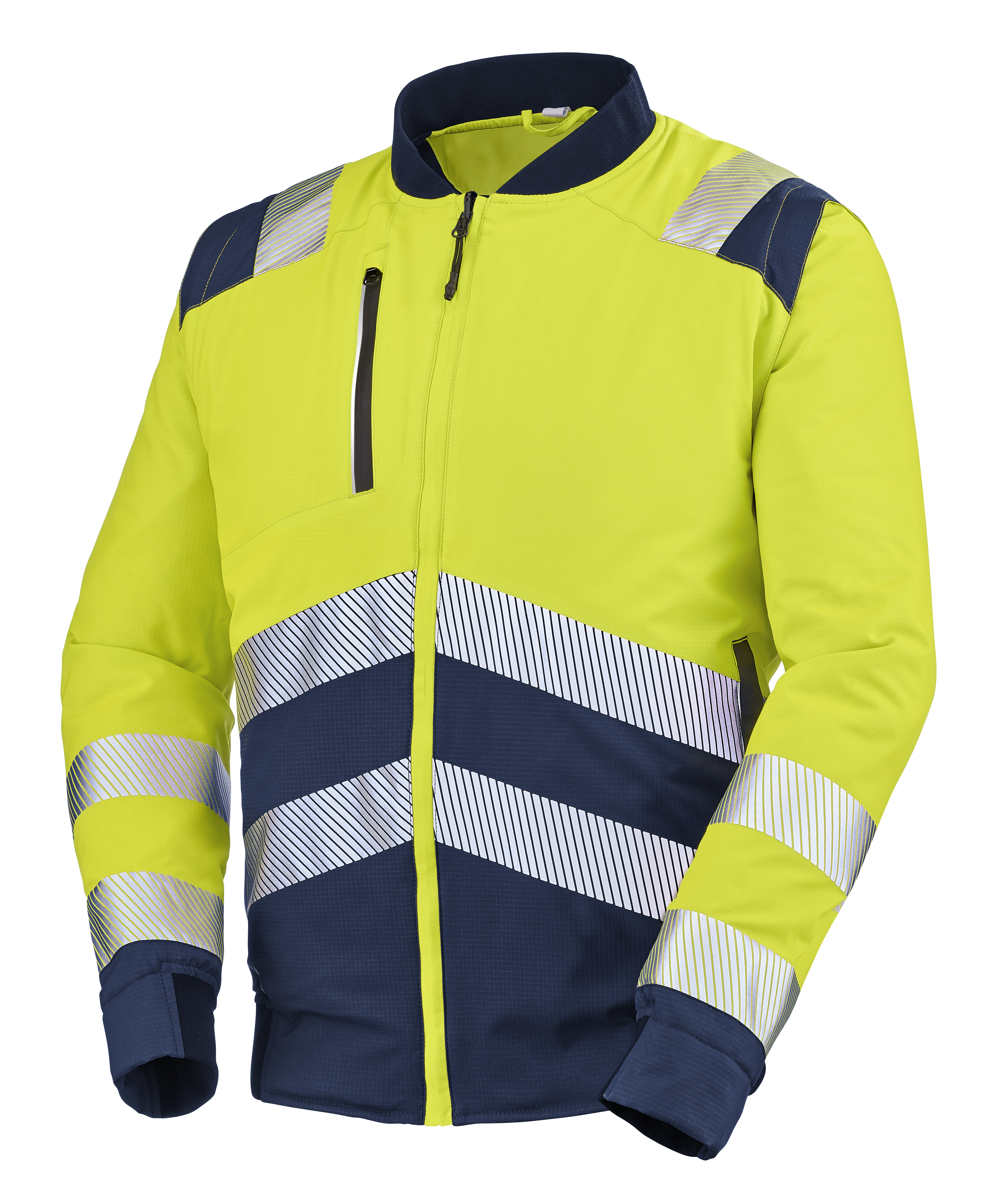 JAUNE FLUO/BLEU MARINE S image