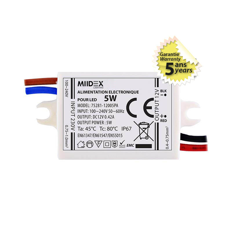 Alimentation électronique pour LED 5W image