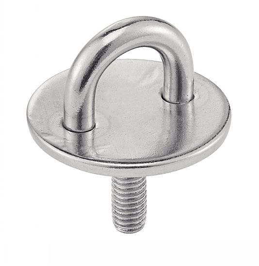 (Lot de 10) Pontet sur platine ronde - Avec tige filetée - Inox A2 image