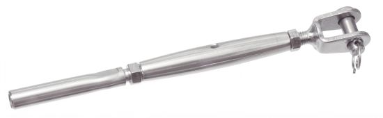 (Lot de 5) Ridoir à chapes fixes soudées + Embout à sertir - Petit modèle - Inox A4 image