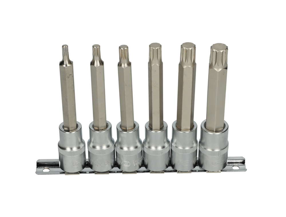 Rail de 6 douilles tournevis XZN®, L.110 mm - 1/2'' - M5 à M14 image