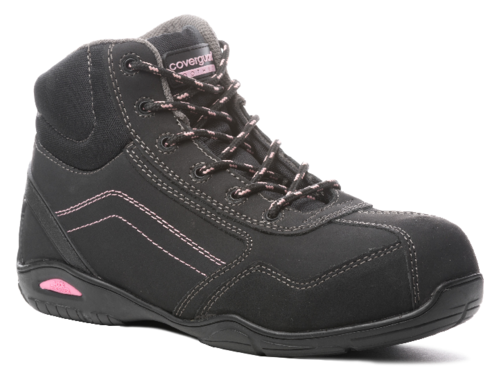 Chaussures de sécurité femme RUBIS HIGH S3 - Noir/Rose image