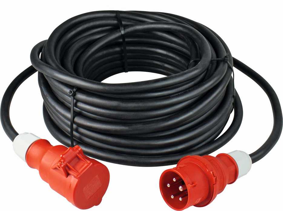 RALLONGE COURANT FORT CEI 3PNT/32A 22kW IP44 - NOIR image