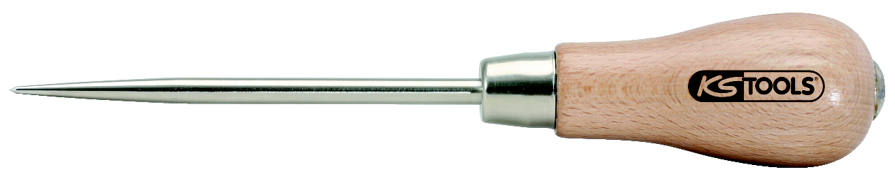 Poinçon avec lame traversante - manche en bois 6 mm - L.190 mm image