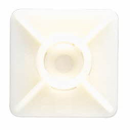 Boite de 100 - Base adhesive deux voies, pour collier de serrage - Nylon image