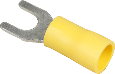 Boite de 50 cosses à fourche 4,0 à 6,0mm² - Jaune image