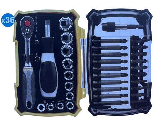 Coffret de 36 embouts et douilles - 6000C image