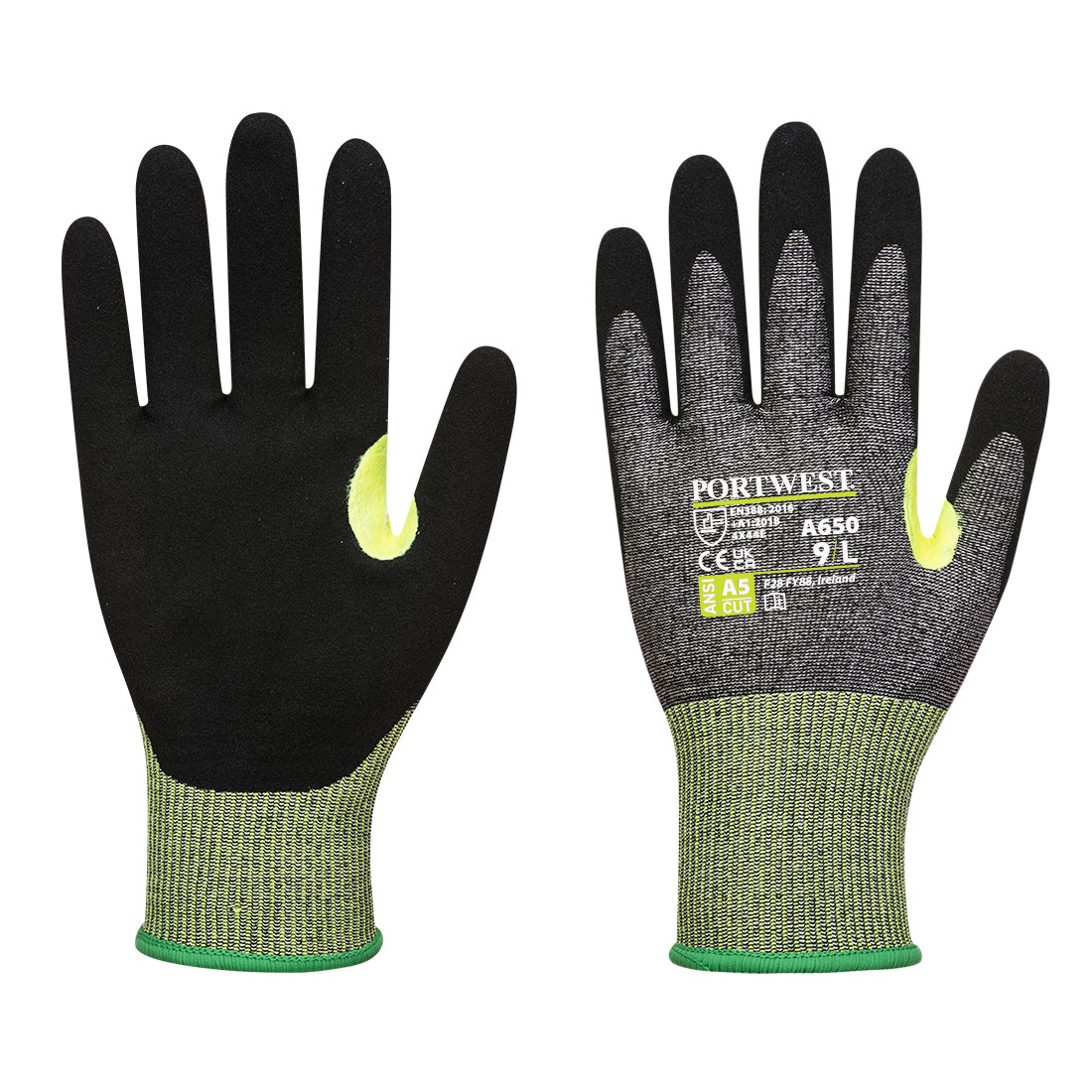 Gants CT anti coupures Mousse Nitrile F13 Gris/Noir image