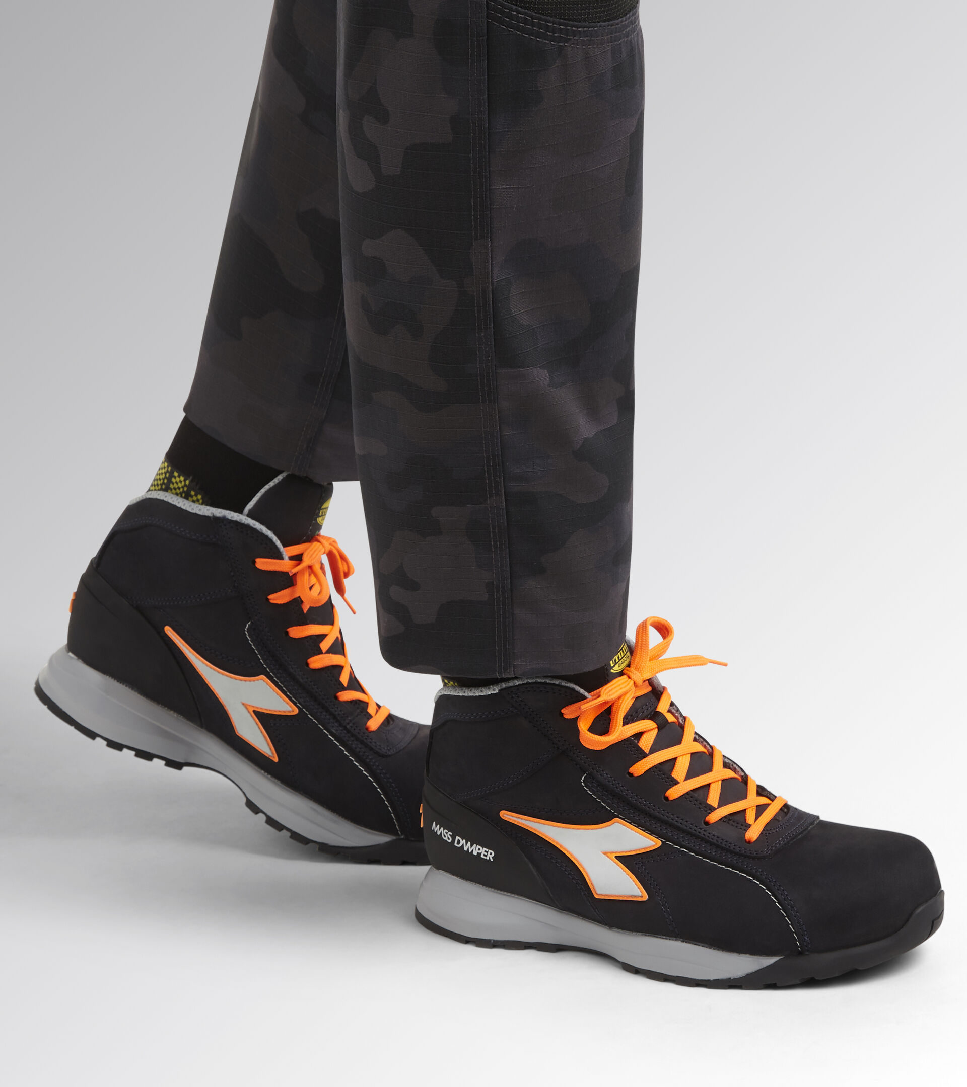 Chaussures de sécurité hautes GLOVE MDS S3 HRO SRC - Bleu Marine/Orange image