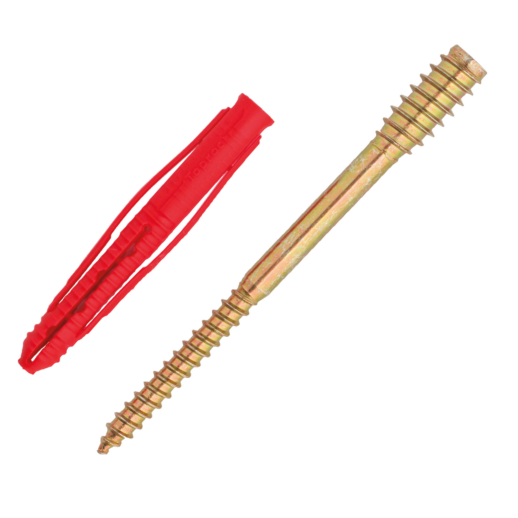 Ø6x100mm + chevilles nylon Ø8x65 - Type bois - Support maçonnerie image