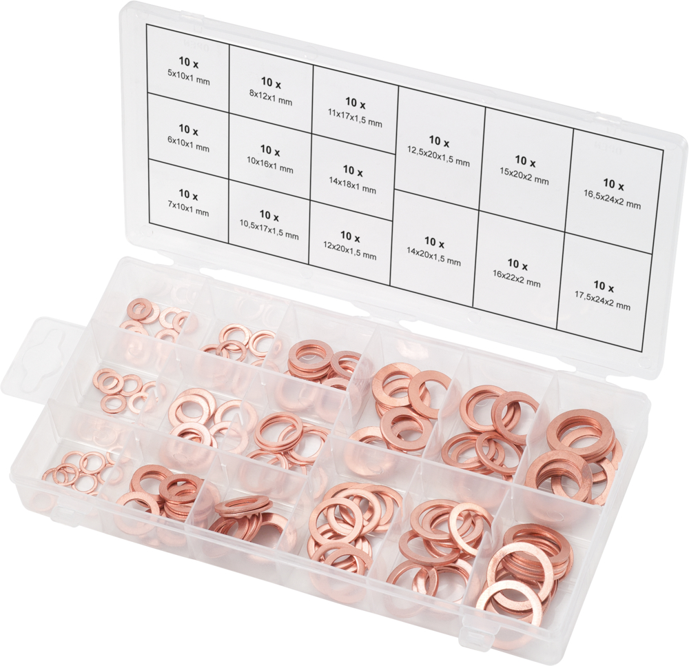 Assortiment de joints cuivre x150 image