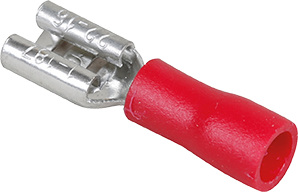 Boite de 50 cosses femelles partiellement isolées 0,5 à 1,5mm² - Rouge image