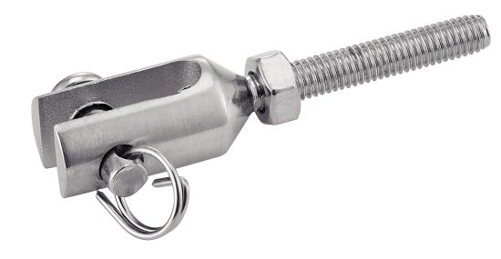 (Lot de 5) Embout filité à chape usinée - Pas à gauche - Petit modèle - Inox A4 image
