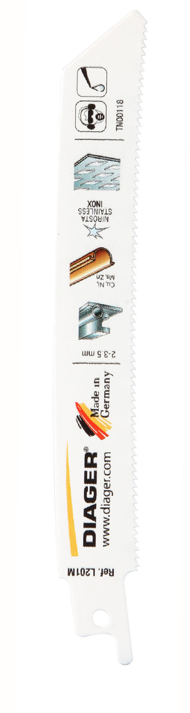 Pack de 5 lames scie sabre incurvée - L201M image