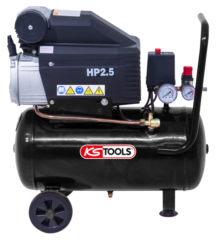 Compresseur sur cuve - 8 bar - 2,5 CV - 220 V Monophasé image