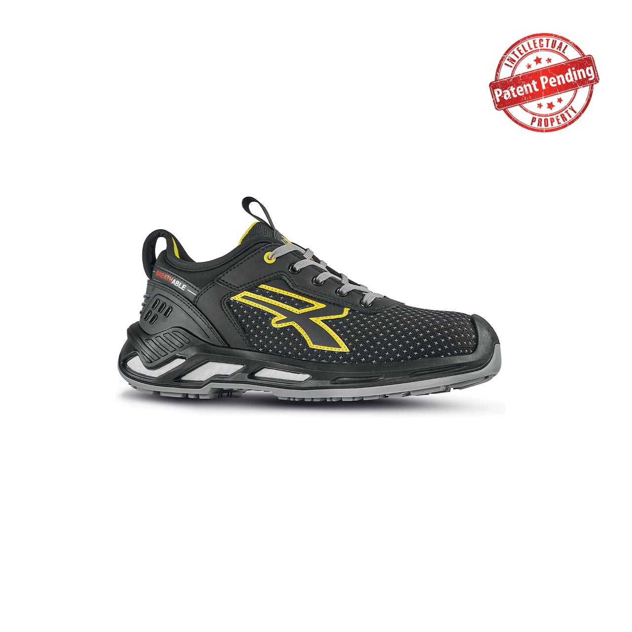 Chaussures de sécurité basses SVEN ESD S3 CI SRC - Noir/Jaune image