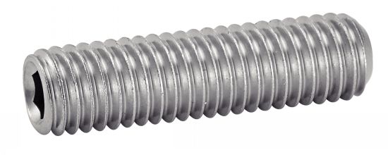 Vis sans tête six pans creux bout cuvette - Inox A4 image