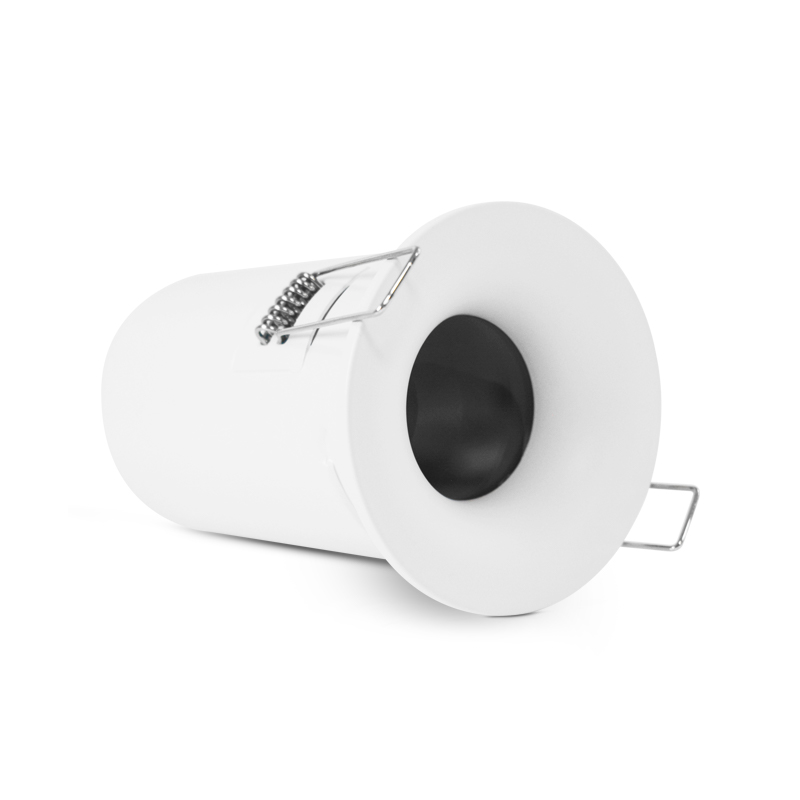 Support de spot blanc encastrable/recouvrable + douille auto GU10 IP67 image