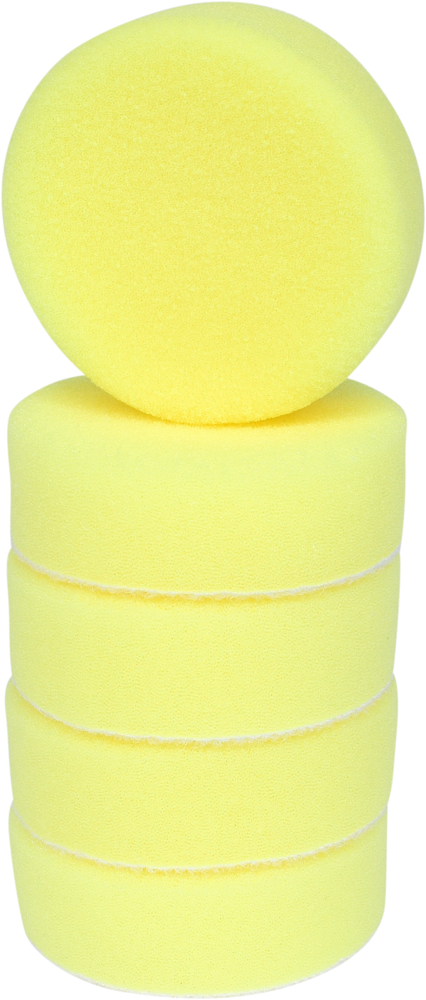 Tampons de nettoyage en plastique jaune, Ø 85 mm pour 515.5120-515.5125, 5 pcs image