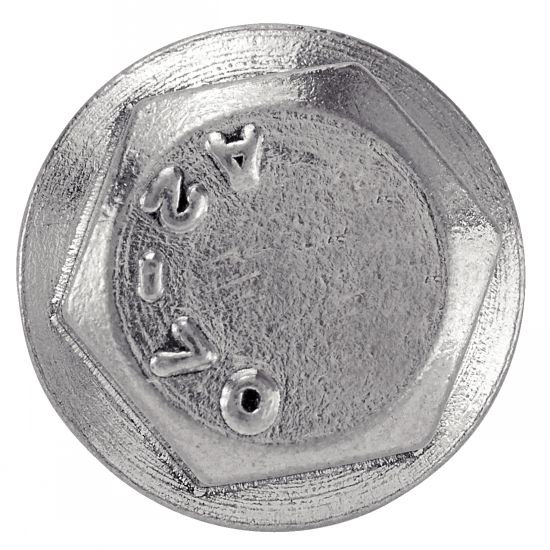 Vis à métaux tête hexagonale à embase crantée - Inox A2 image