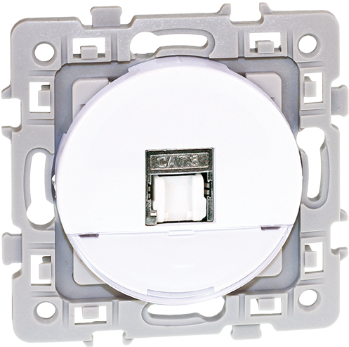 Pack chantier 20 pièces - Prise RJ45 Cat5e grade 1 UTP blanche image