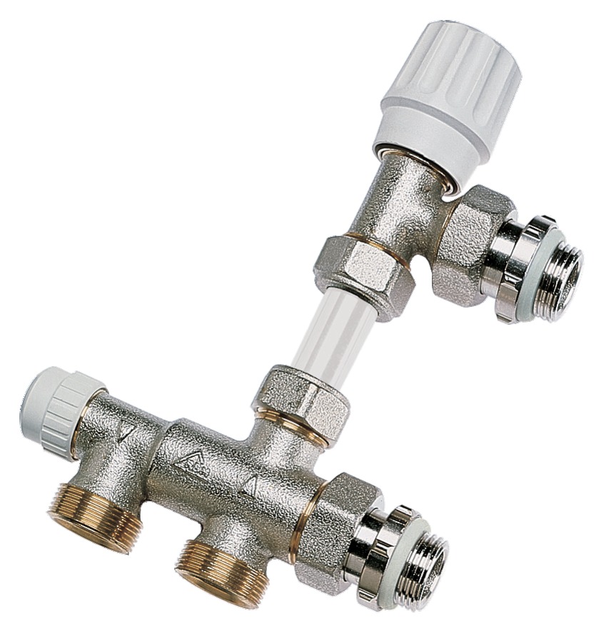 Kit Robinet De Radiateur Thermostatique équerre 15x21 + Coude De Reglage 15x21 Coque 1