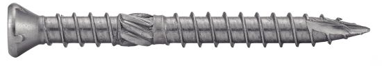 Vis terrasse tête fraisée réduite six lobes - Double filet - Inox A2 image