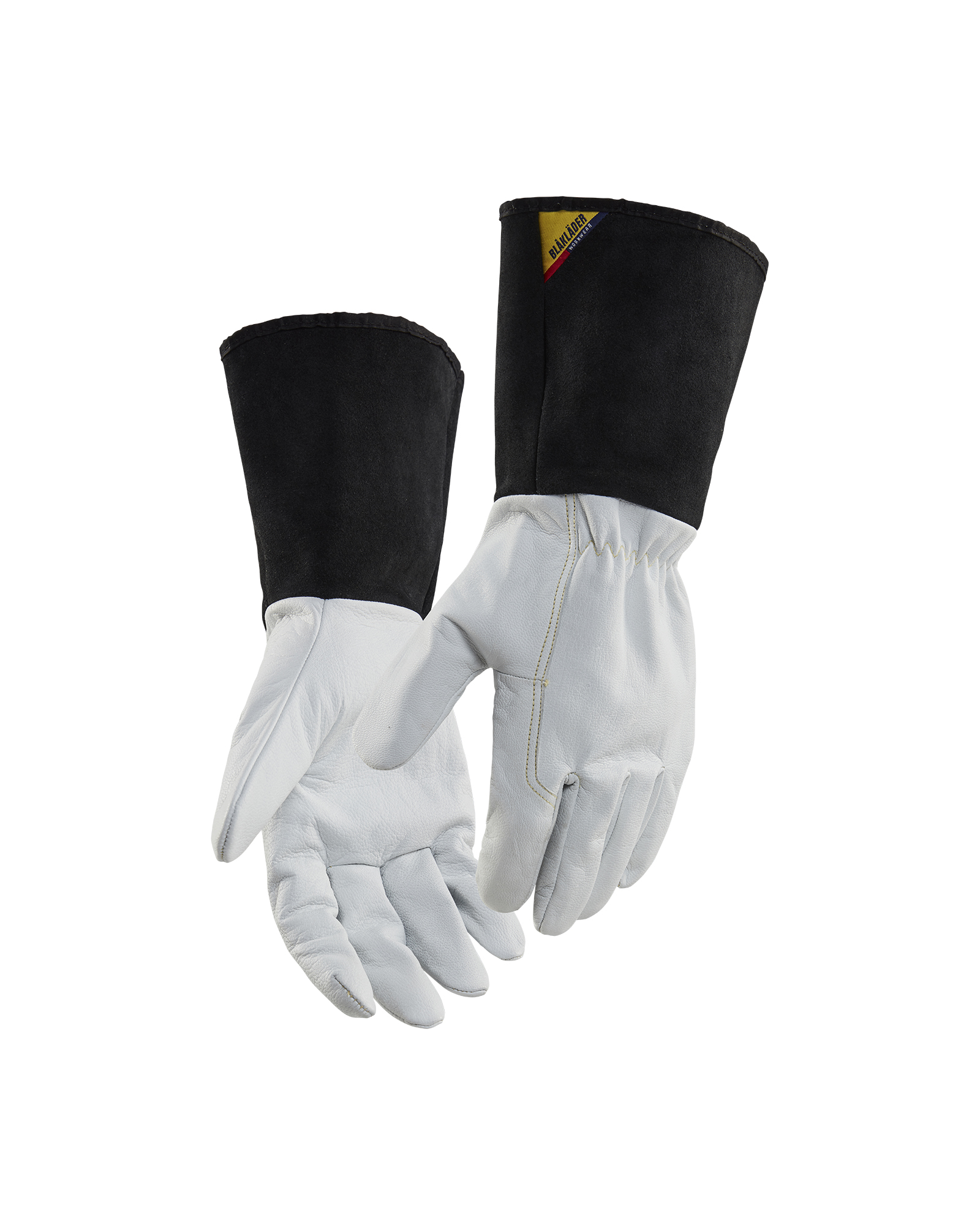 Lot de 6 paires - Gants de travail pour soudeur 2839 - Blanc/Gris foncé image